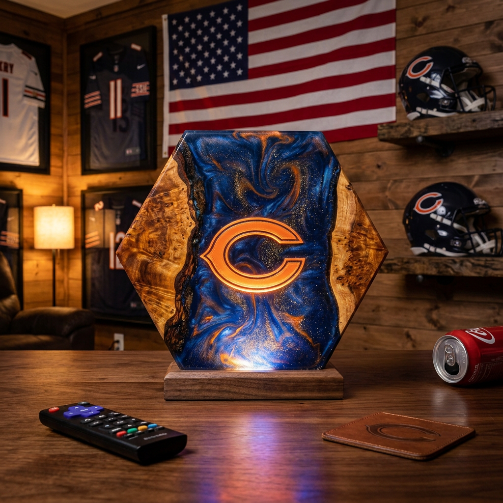 Handmade NFL Lamps